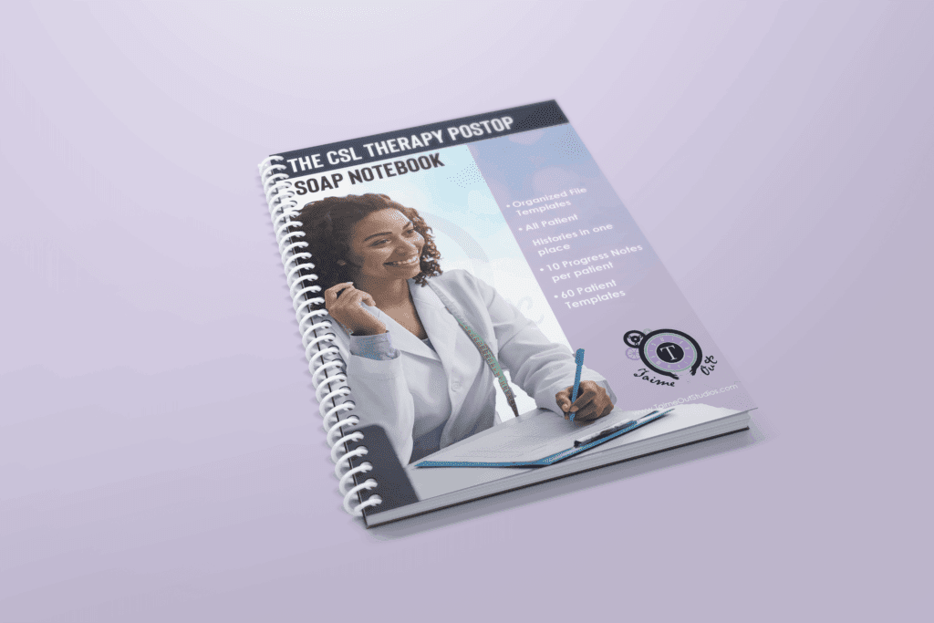 CSL Therapy SOAP Notebook - CSL Therapy